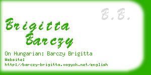 brigitta barczy business card